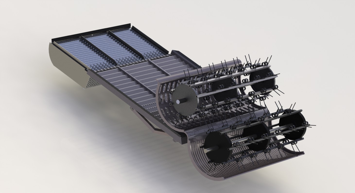 花生收获机内部结构